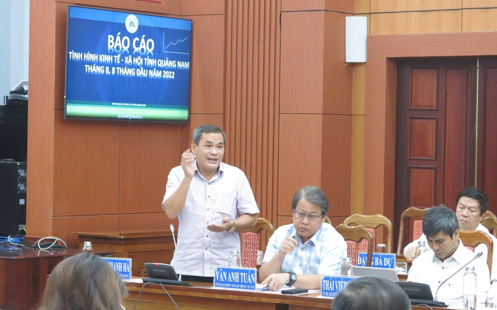 Giám đốc Sở TN&MT Trần Thanh Hà phát biểu về giải phóng mặt bằng, dữ liệu đất đai, môi trường...