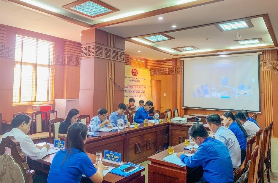 hội nghị trực tuyến duyệt nội dung Đại hội đại biểu Đoàn TNCS Hồ Chí Minh tỉnh Quảng Nam lần thứ XIX