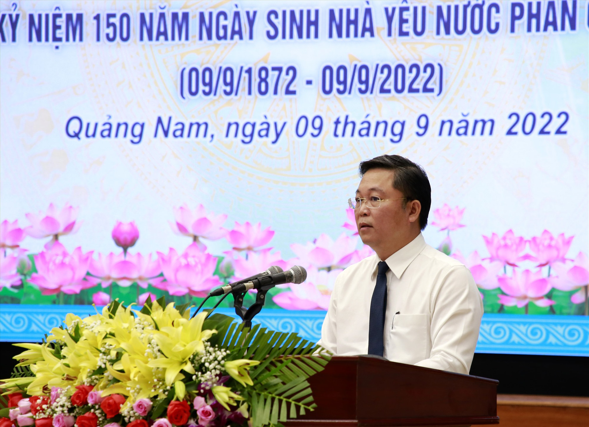 Chủ tịch UBND tỉnh Lê Trí Thanh phát biểu khai mạc tại hội thảo. Ảnh: C.H