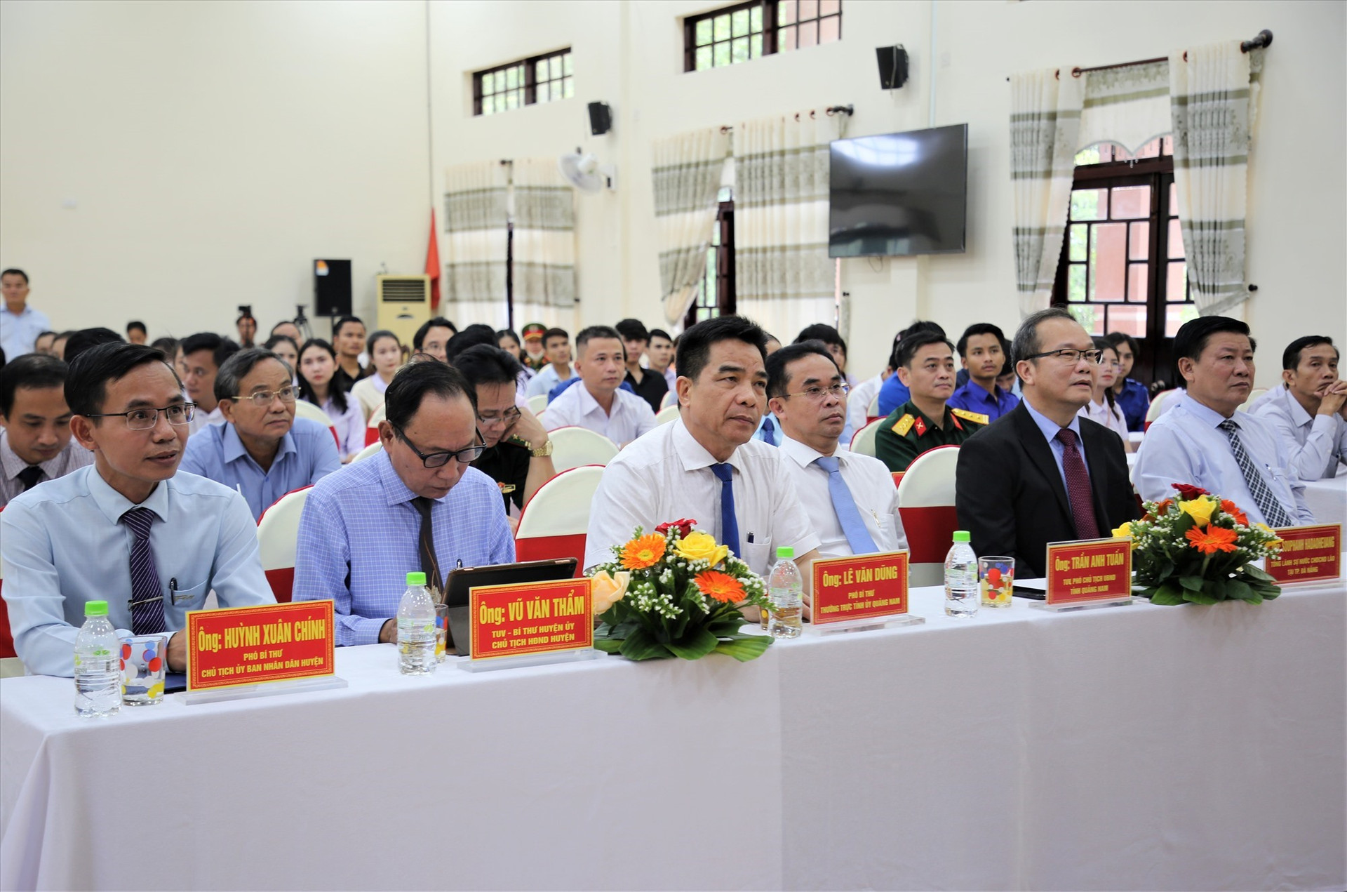 Quang Nam leaders at the event