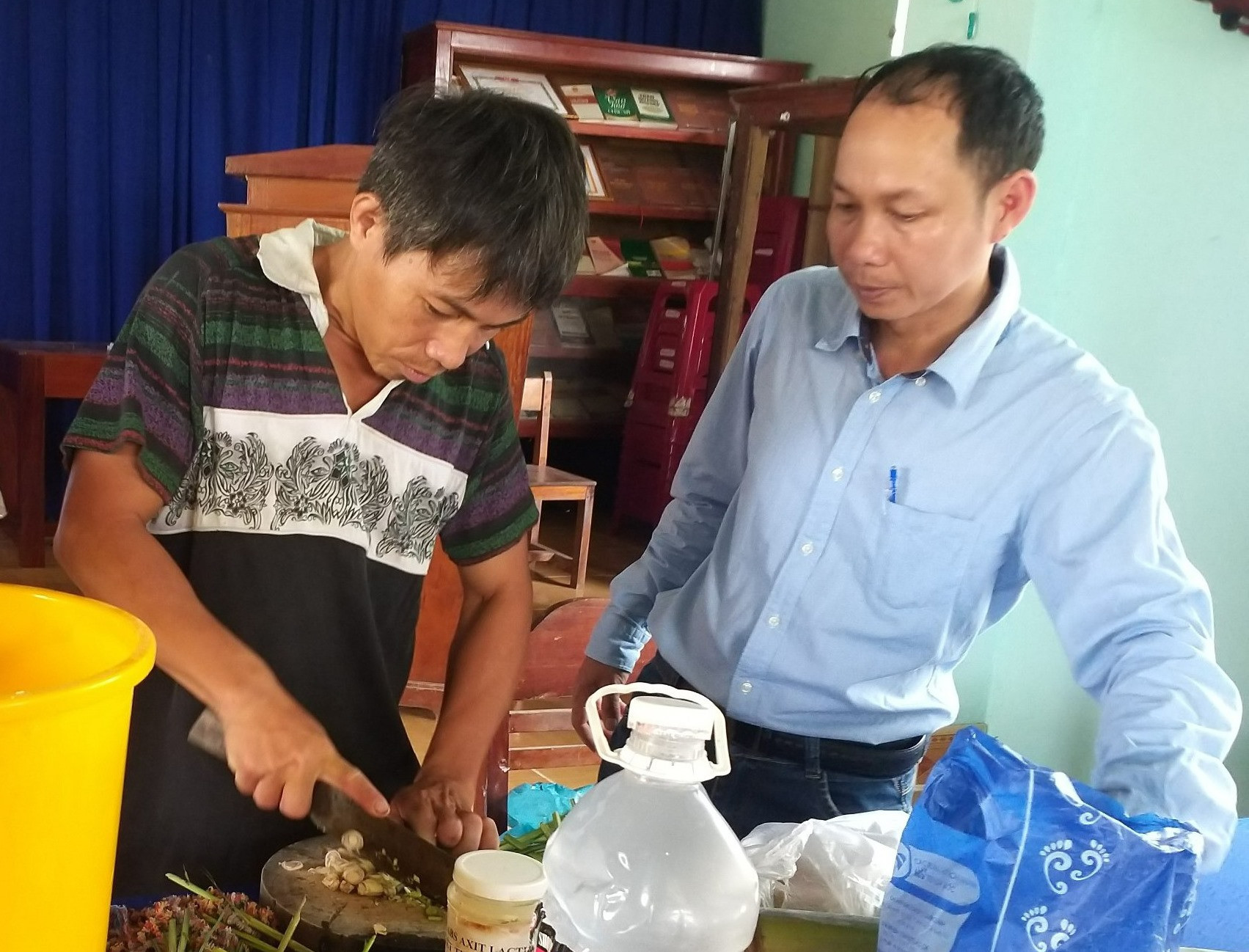 Kỹ thuật làm IMO được triển khai tại huyện Nông Sơn. Ảnh: CTV