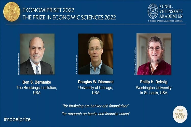Lễ công bố giải Nobel Kinh tế 2022. Ảnh: Nobelprize