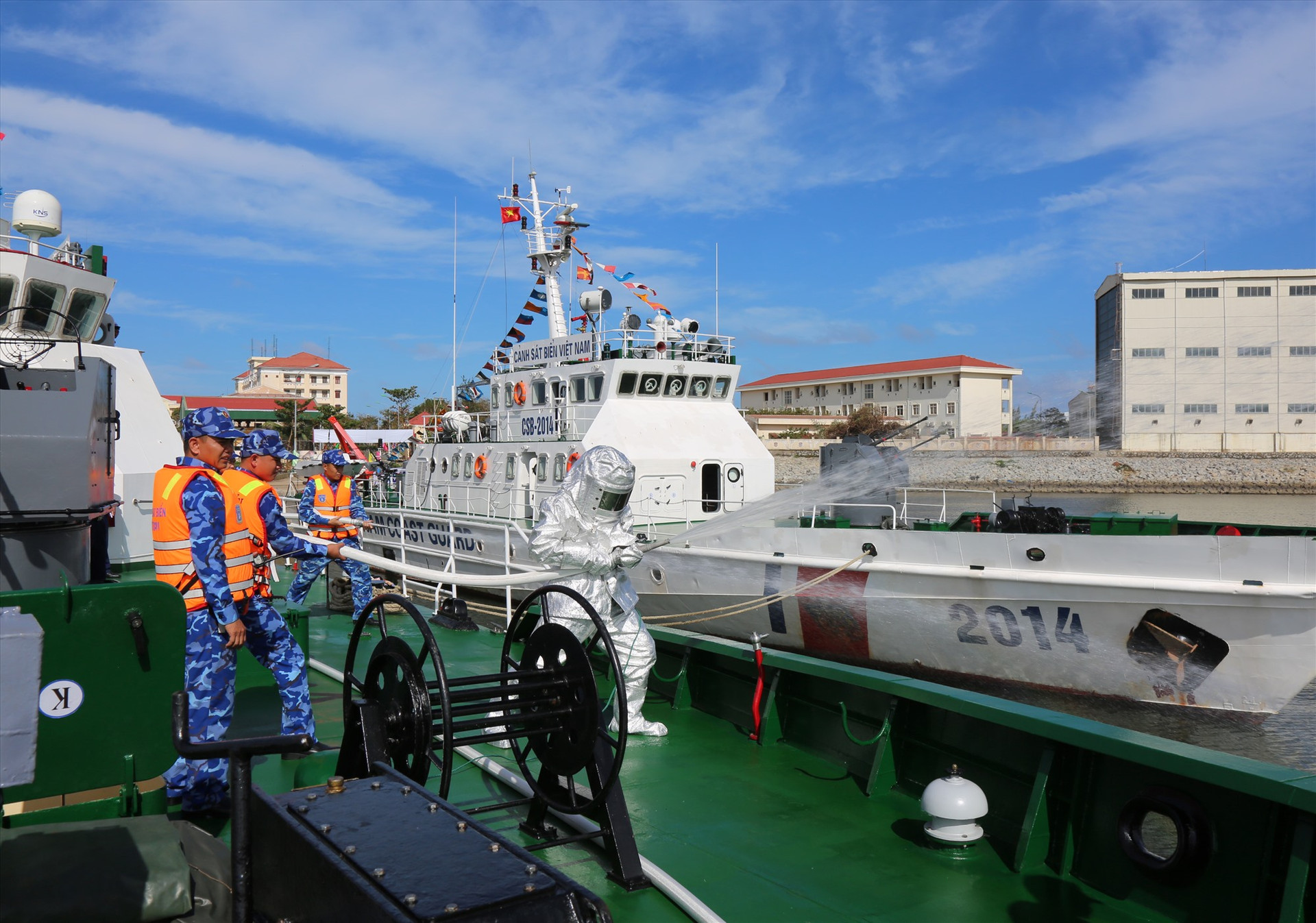 Hội thao huấn luyện tàu năm 2022 vừa được tổ chức thành công tại Bộ Tư lệnh Vùng Cảnh sát biển 2. Ảnh: T.C