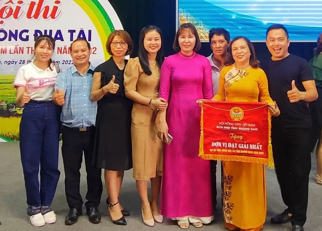 Hội Nông dân Điện Bàn đoạt giải Nhất khối đồng bằng Hội thi nhà nông đua tài tỉnh Quảng Nam năm 2022. (Ảnh: facebook HND Điện Bàn)