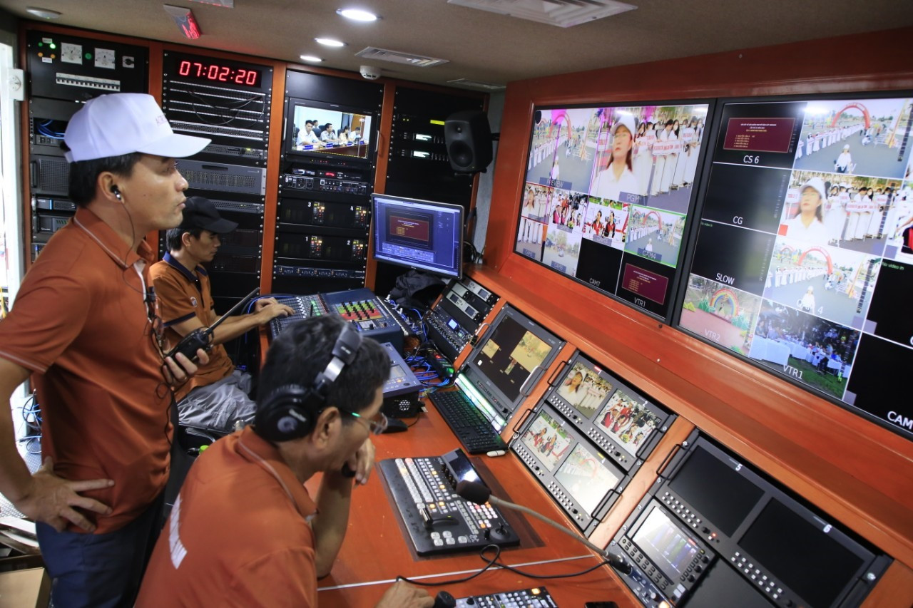 Đài PTTH tỉnh đã hoàn tất mọi công tác chuẩn bị, sẵn sàng phát sóng trực tiếp giải Việt dã Báo Quảng Nam 2022.