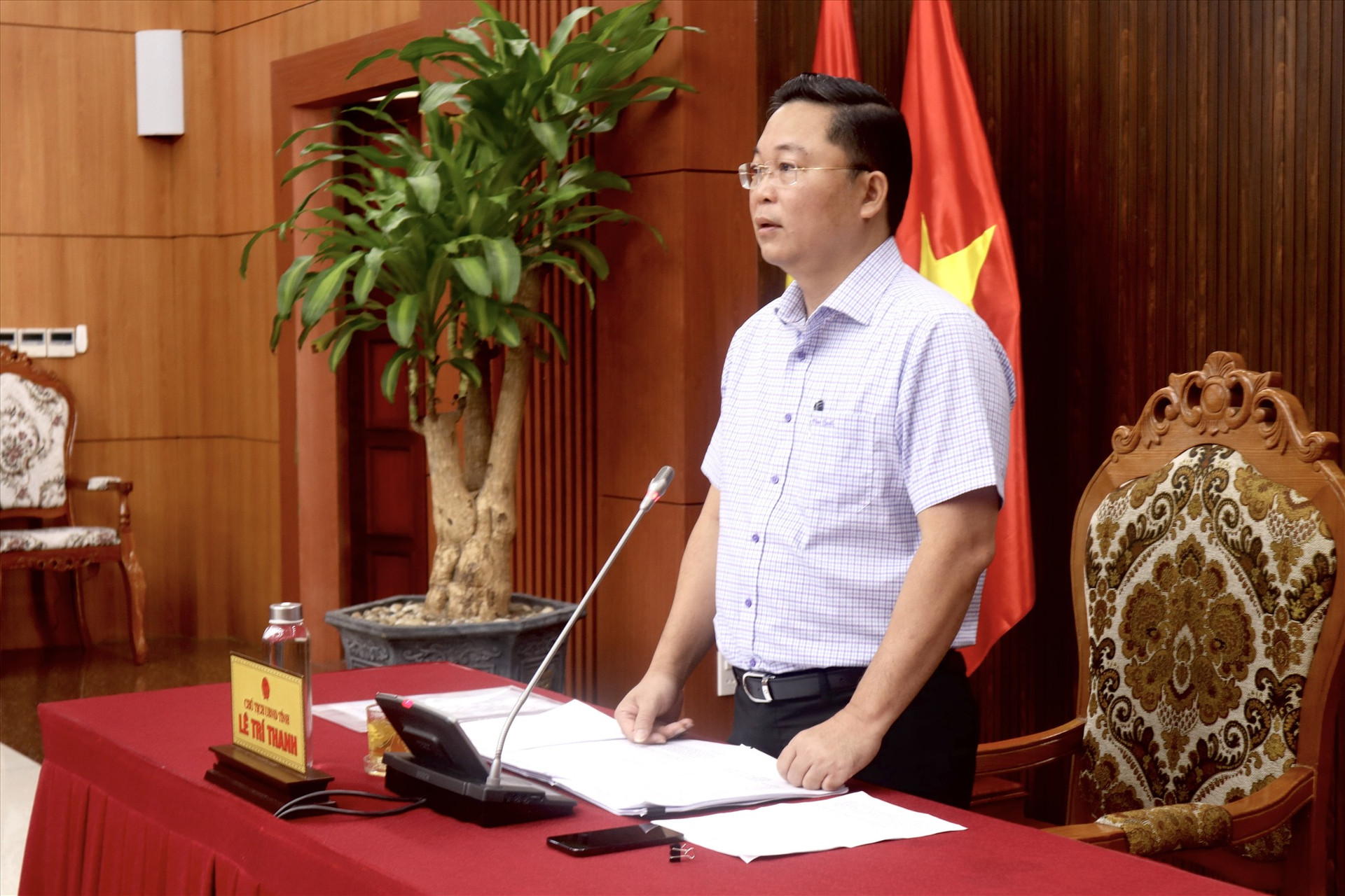 Chủ tịch UBND tỉnh Lê Trí Thanh yêu cầu tất cả các địa phương phải