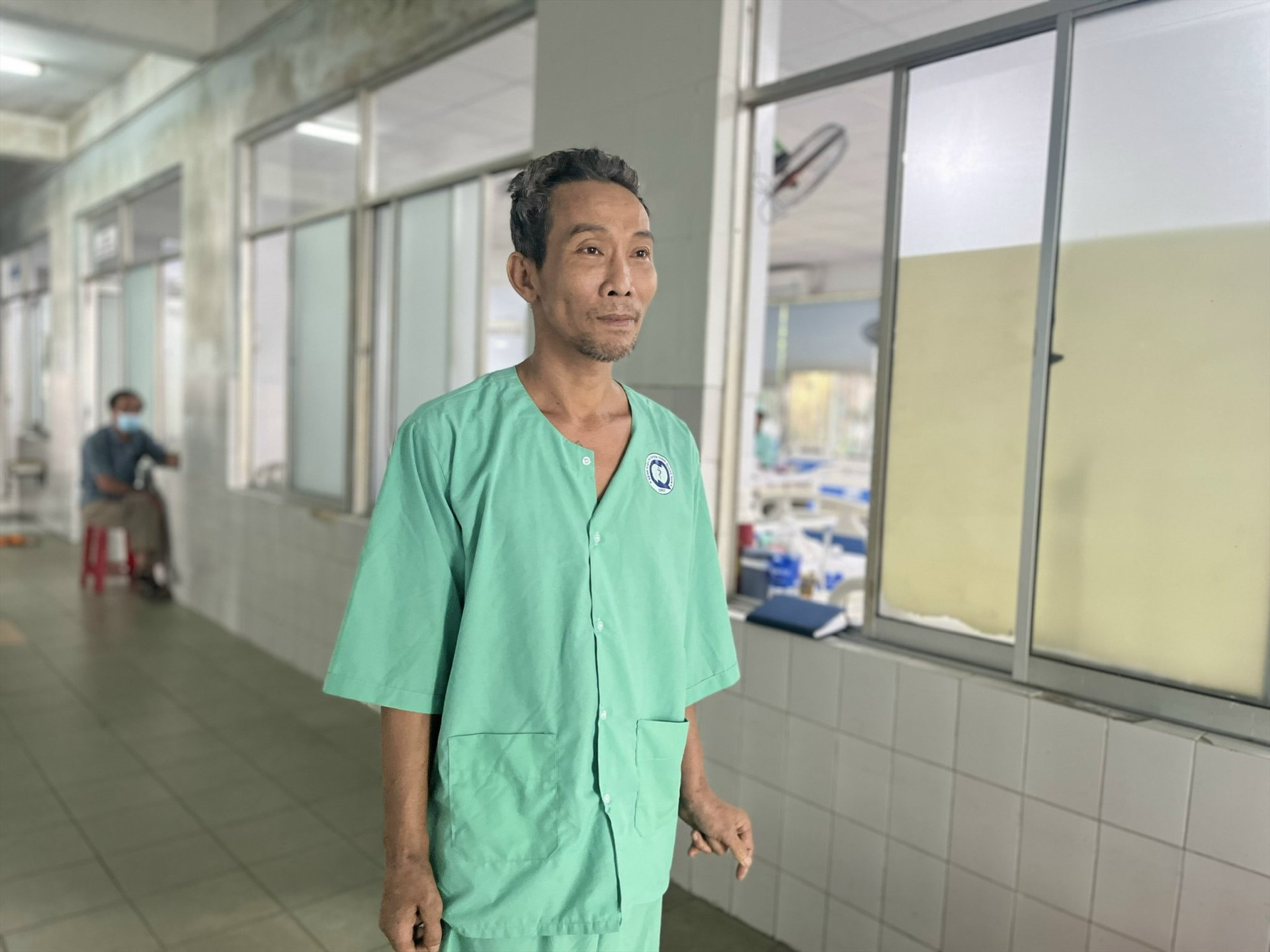 Bệnh nhân Nguyễn Đình Khanh đã hồi phục và sinh hoạt tốt sau phẫu thuật. Ảnh: X.H