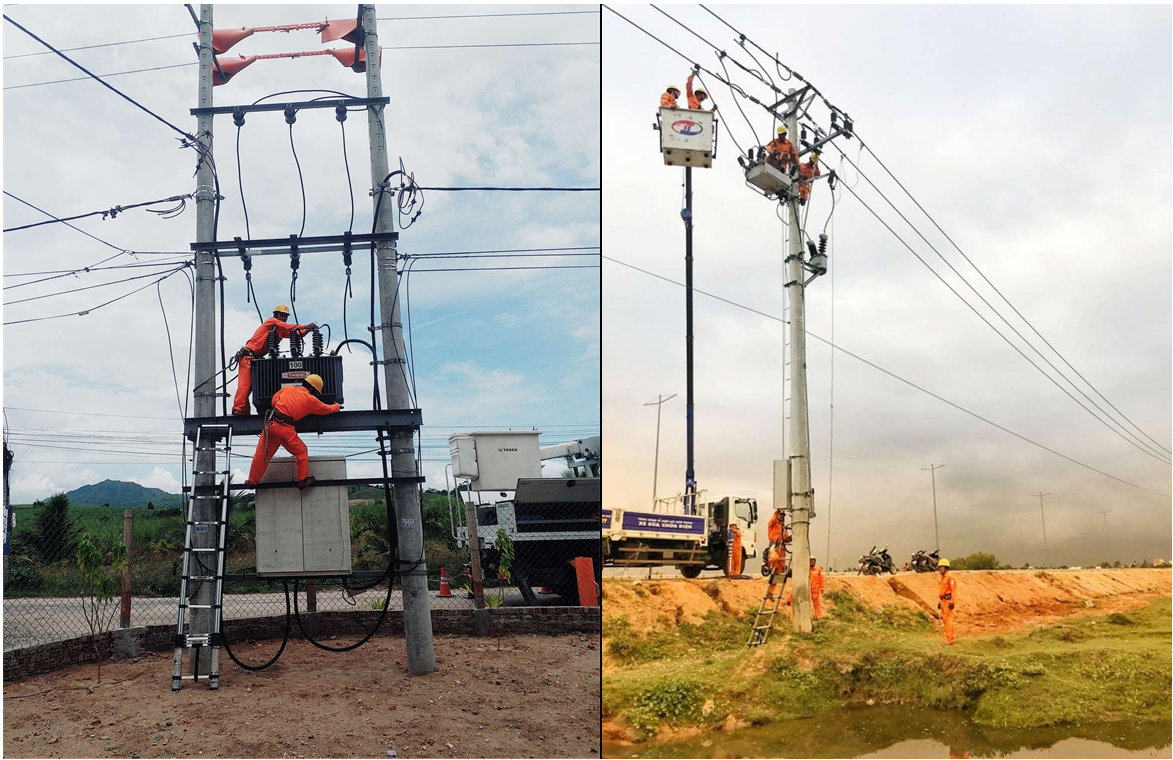 PC Quảng Nam chú trọng đầu tư cải tạo, nâng cấp lưới điện nông thôn sau tiếp nhận. Ảnh: ĐLDX, ĐLHA
