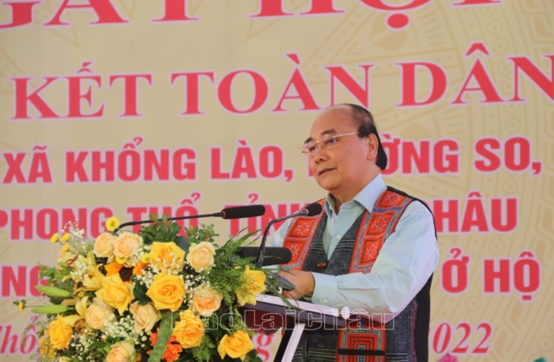 Đồng chí Nguyễn Xuân Phúc - Ủy viên Bộ Chính trị, Chủ tịch nước Cộng hòa xã hội chủ nghĩa Việt Nam phát biểu chỉ đạo tại Ngày hội.