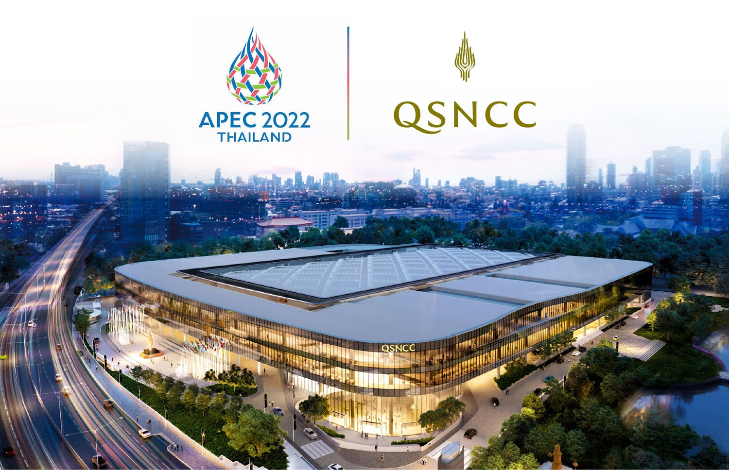 Tuần lễ Cấp cao APEC 2022 diễn ra tại Trung tâm hội nghị quốc gia Queen Sirikit ở thủ đô Bangkok (Thái