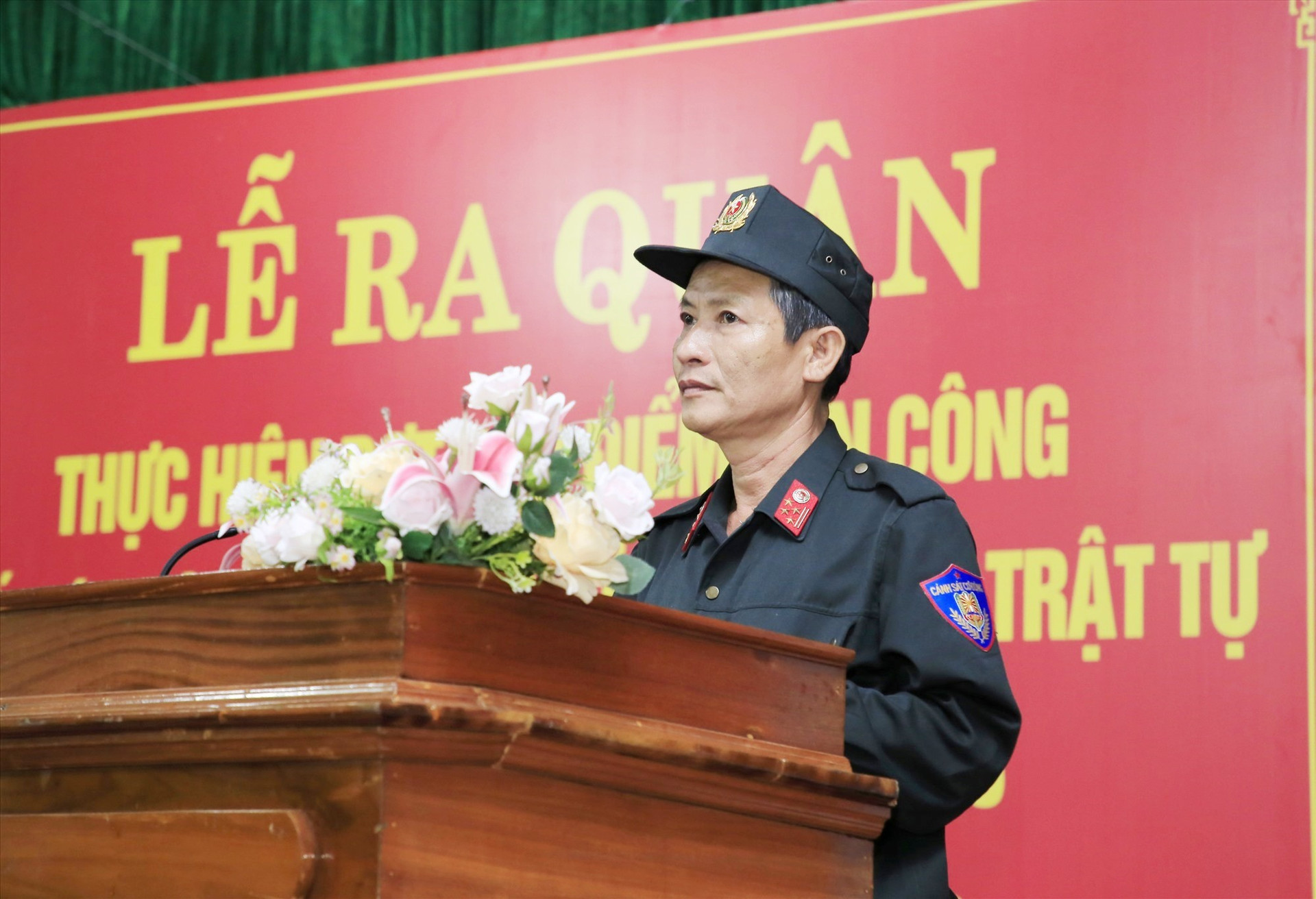 Đại tá Lê Quang Vịnh - Trưởng Phòng Cảnh sát cơ động phát lệnh ra quân tấn công trấn áp tội phạm