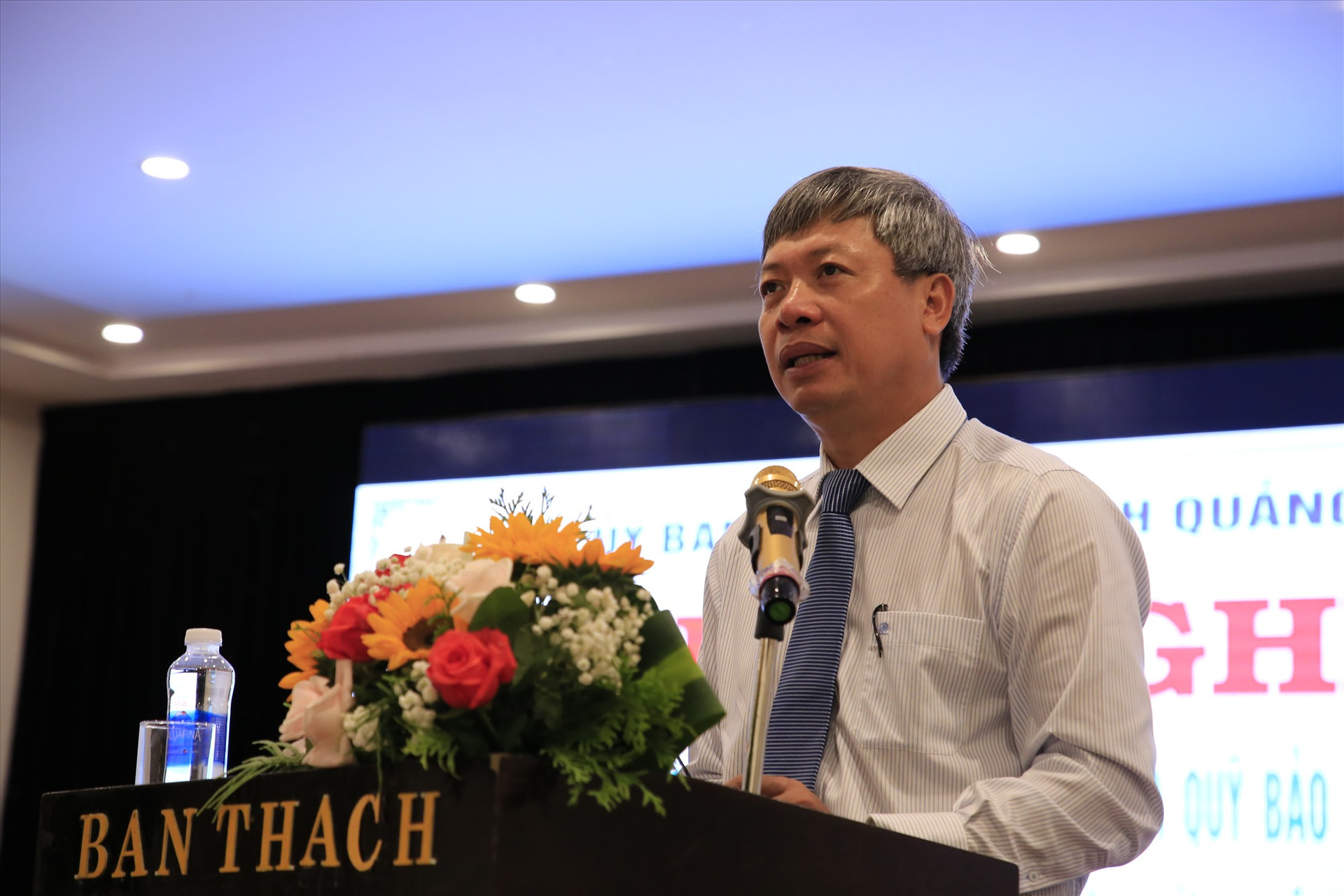 Phó Chủ tịch UBND tỉnh Hồ Quang Bửu phát biểu tại hội nghị