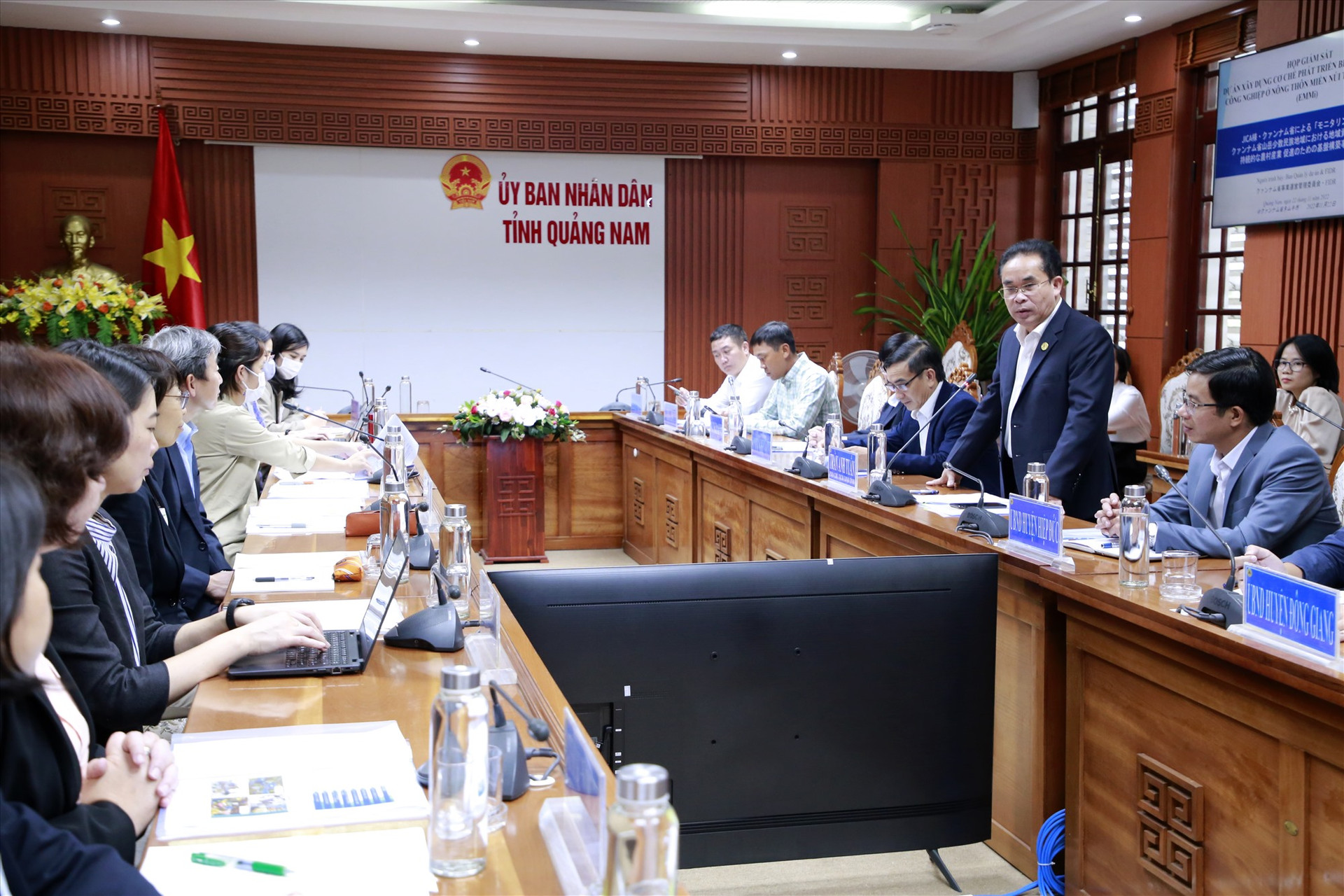 Phó Chủ tịch UBND tỉnh Trần Anh Tuấn tiếp đoàn làm việc liên quan đến hoạt động dự án EMMi.