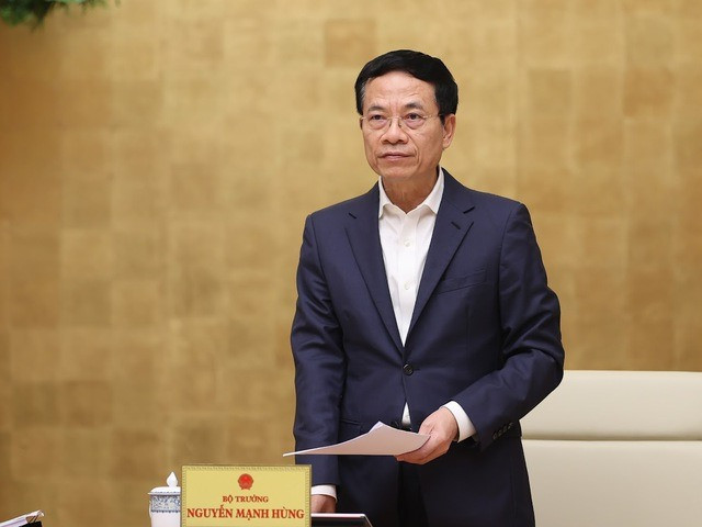 Bộ trưởng Bộ Thông tin và Truyền thông Nguyễn Mạnh Hùng: Cần hơn nữa đặt hàng từ nhà nước cho báo chí - Ảnh: VGP/Nhật Bắc