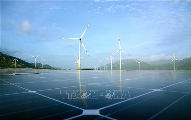 A wind and solar power project in Thuan Bac district, Ninh Thuan province (Illusstrative photo: VNA)