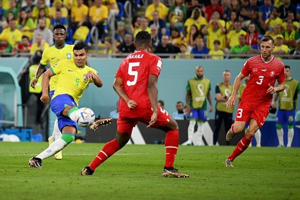 Tuyển Brazil (áo vàng) vượt qua vòng bảng trong 14 kỳ World Cup gần nhất. Ảnh: Internet