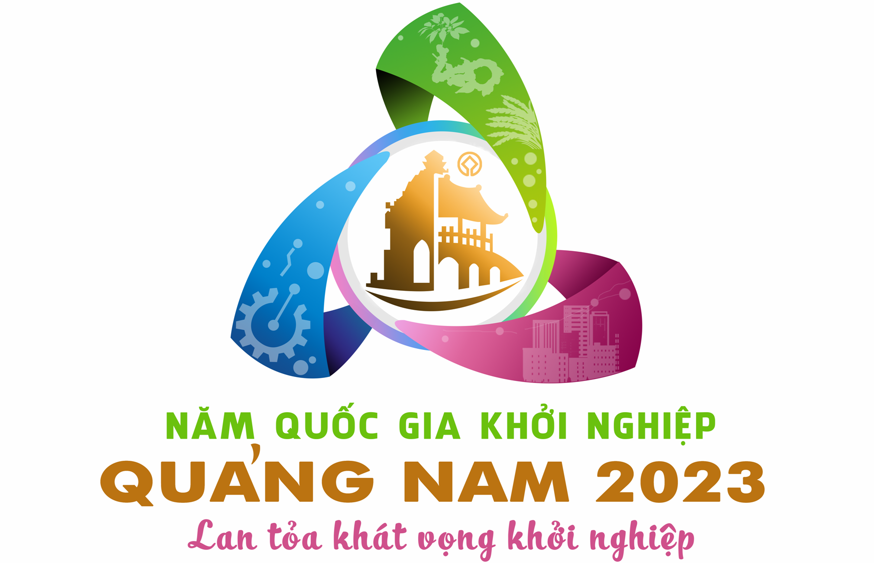 Logo Năm Quốc gia khởi nghiệp - Quảng Nam 2023. Ảnh: PV