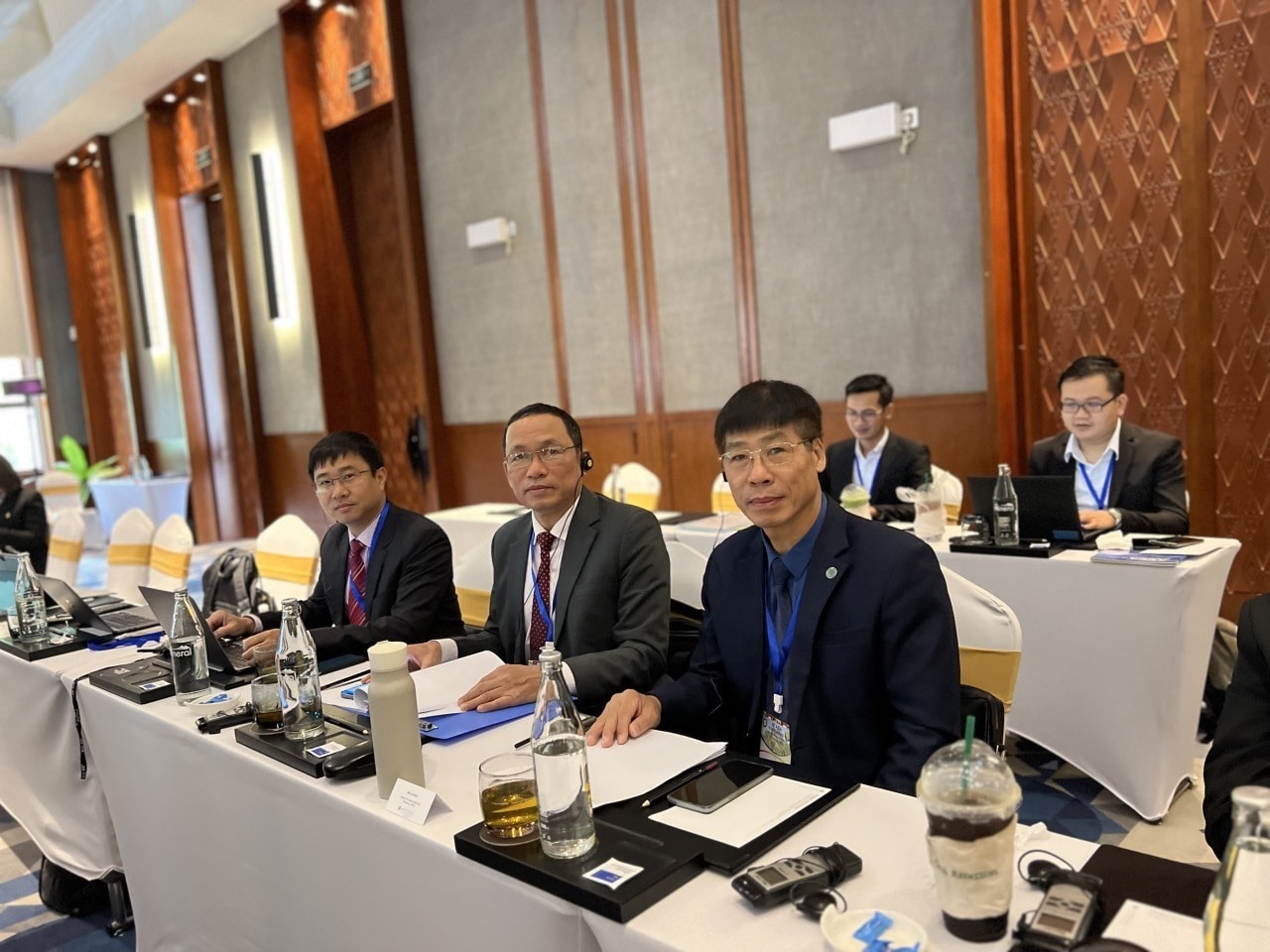 Nguyen Thanh Dan at the meeting