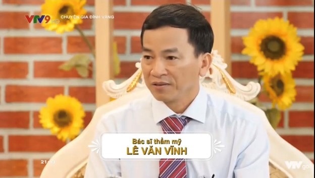 Bác sĩ Lê Văn Vĩnh trên truyền hình VTV9.