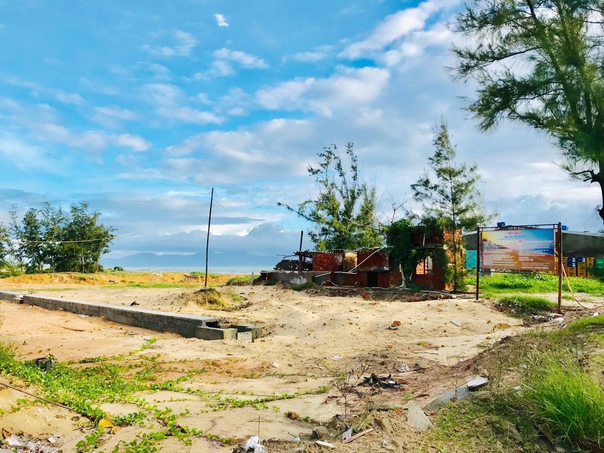 Dự án Khu dân cư dịch vụ - du lịch làng chài Điện Dương (thị xã Điện Bàn) tồn tại vướng mắc trong thu hồi đất. Ảnh: H.S