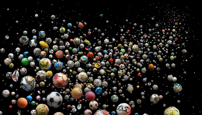 769 quả bóng nhựa đã được thu thập từ 41 quốc gia và hòn đảo trên thế giới, từ 144 bãi biển khác nhau trong hơn 4 tháng. Hình ảnh được lấy cảm hứng từ World Cup 2014. Ý nghĩa của bức tranh là phơi bày hậu quả nếu con người tiếp tục làm ô nhiễm đại dương.