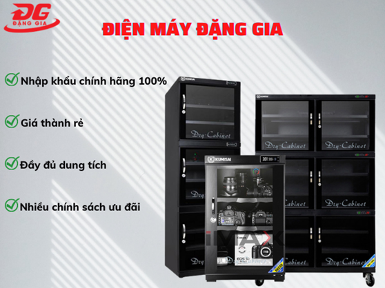 Mua tủ chống ẩm chính hãng, giá tốt tại Điện Máy Đặng Gia.