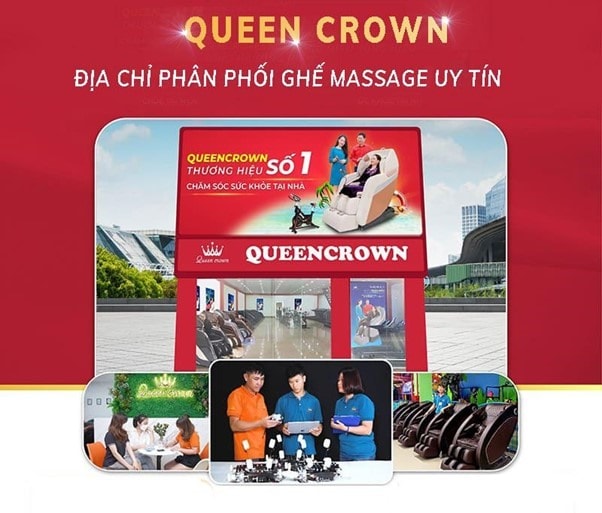 Queen Crown địa chỉ phân phối ghế mát xa uy tín.