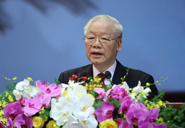 Tổng Bí thư Nguyễn Phú Trọng phát biểu chỉ đạo đại hội. Ảnh: T.P