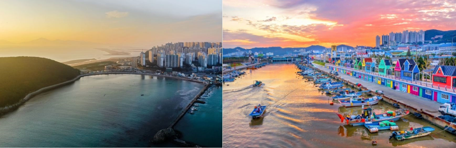 Cảng Dadaepo và thành phố Busan. Ảnh: Blog Duru Nubi và báo Busan