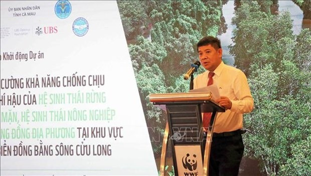 CEO of WWF in Vietnam Van Ngoc Thinh speaks at the event (Photo: VNA)