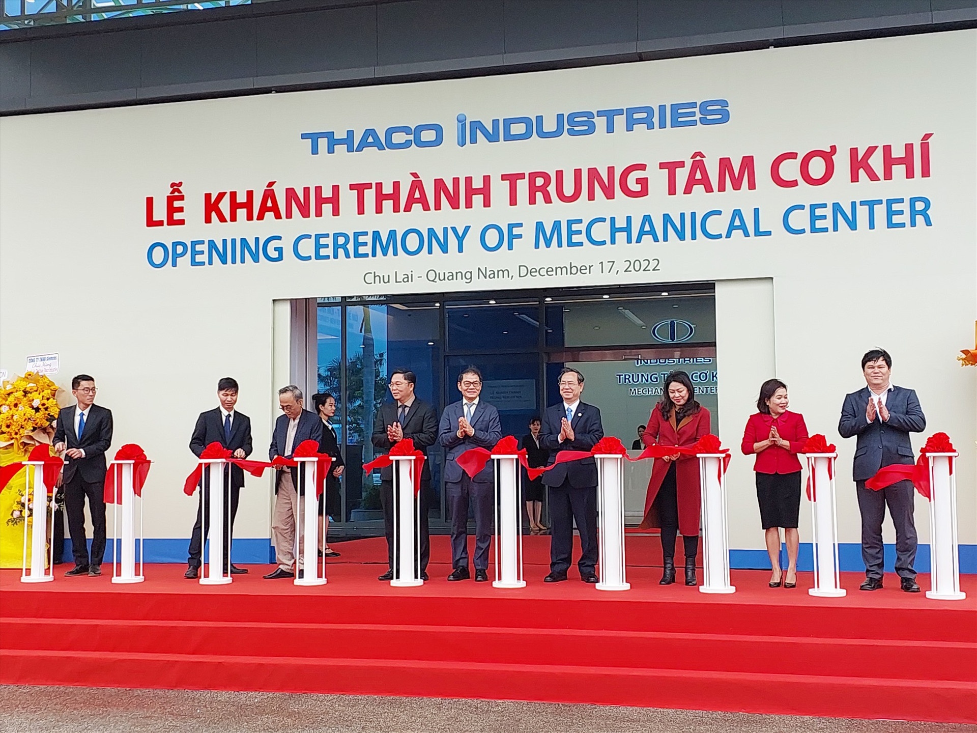 Khánh thành Trung tâm cơ khí quy mô hàng đầu Việt Nam tại Chu Lai. Ảnh: T.D