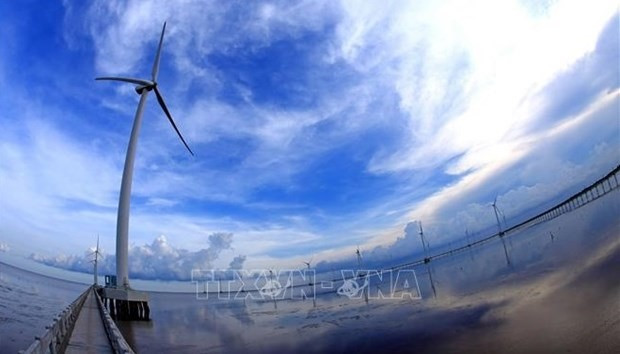 Thang Long offshore wind power project located off Ke Ga cape (Binh Thuan) has a total capacity of 3,400 MW. (Photo: VNA)