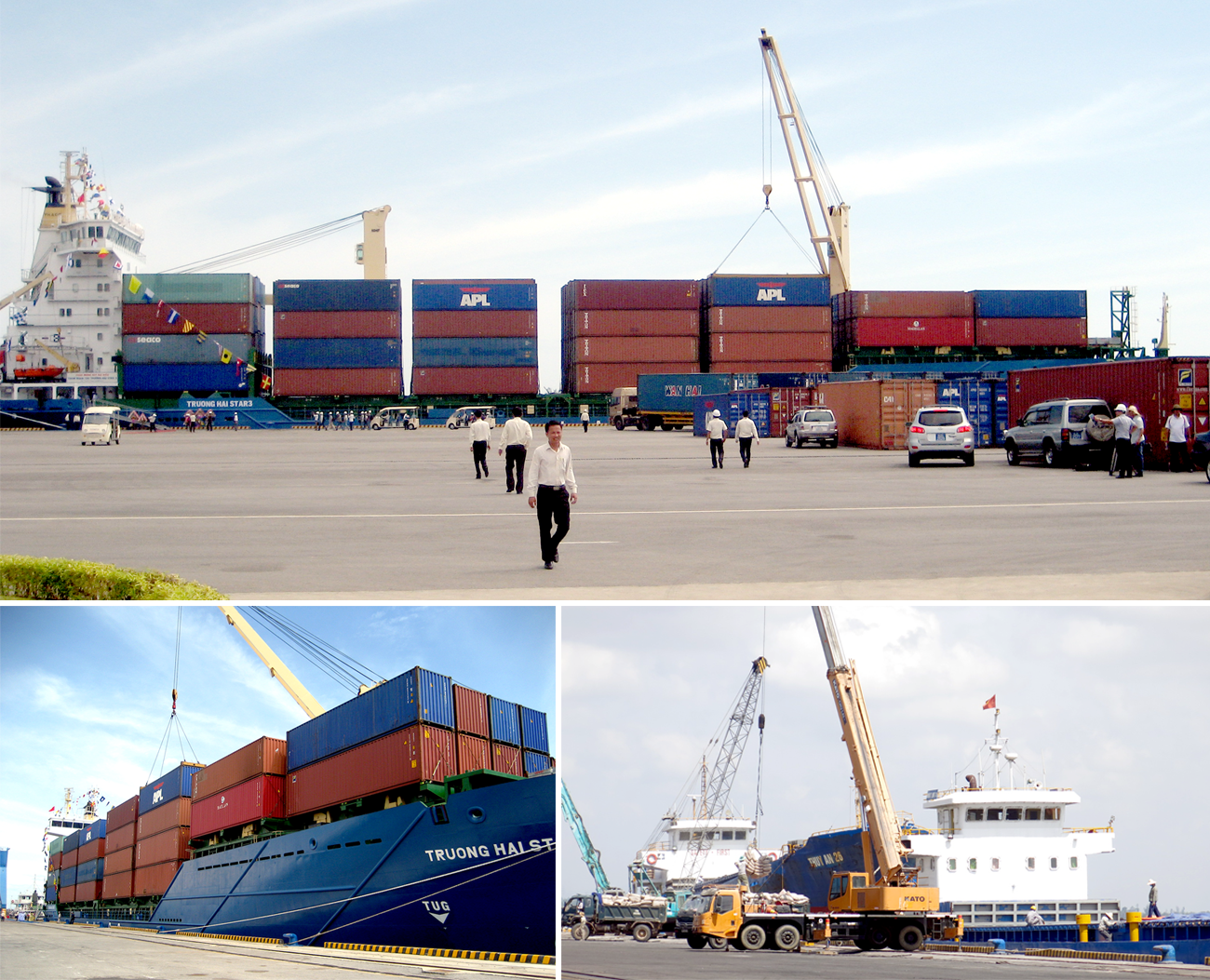 : Lượng hàng hóa qua cảng Chu Lai tăng mạnh trong những năm gần đây.