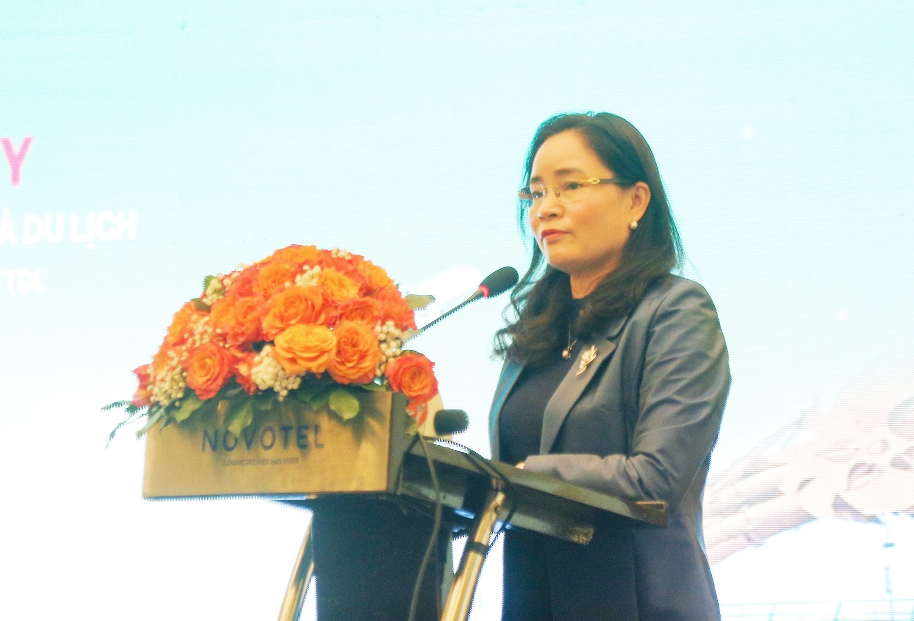 Thứ trưởng Bộ VH-TT&DL Trịnh Thị Thủy phát biểu tại hội thảo. Ảnh: Q.T