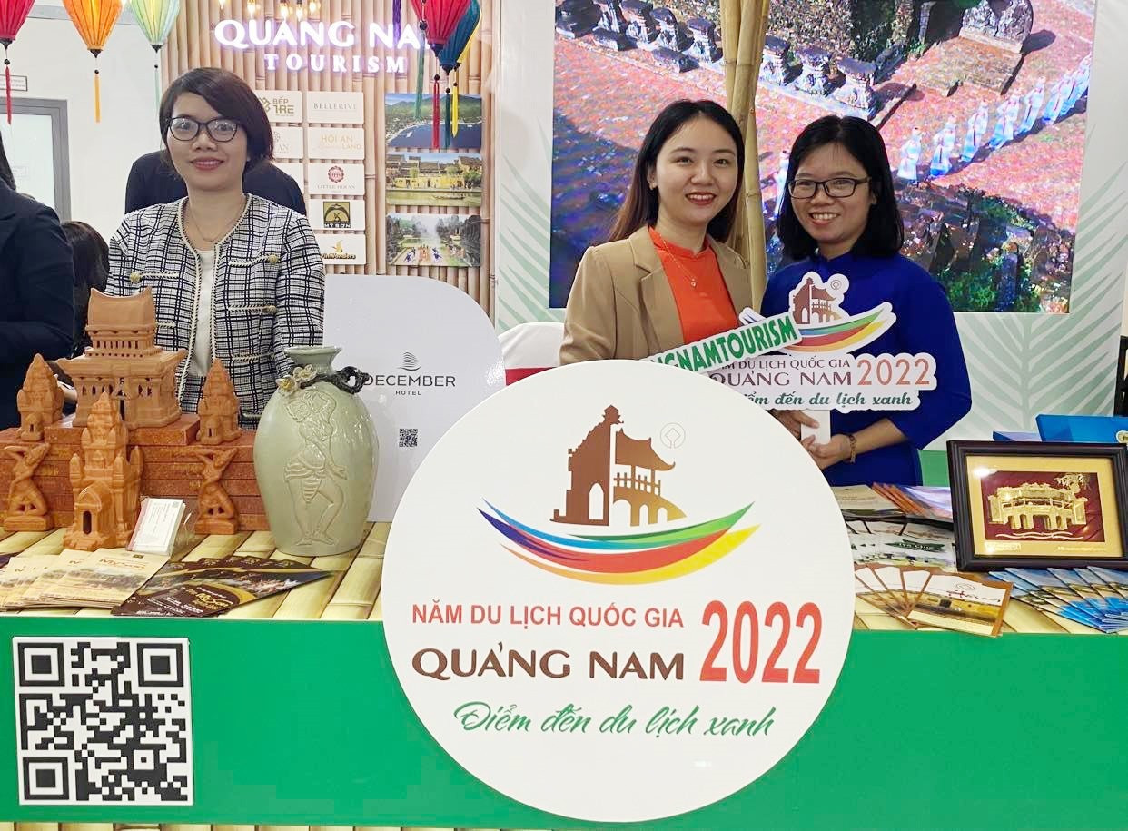 Quảng Nam tham gia Hội chợ Du lịch quốc tế Việt Nam 2022 - VITM 2022 tại TP.Đà Nẵng, tổ chức ngày 9/12/2022. Ảnh: T.L