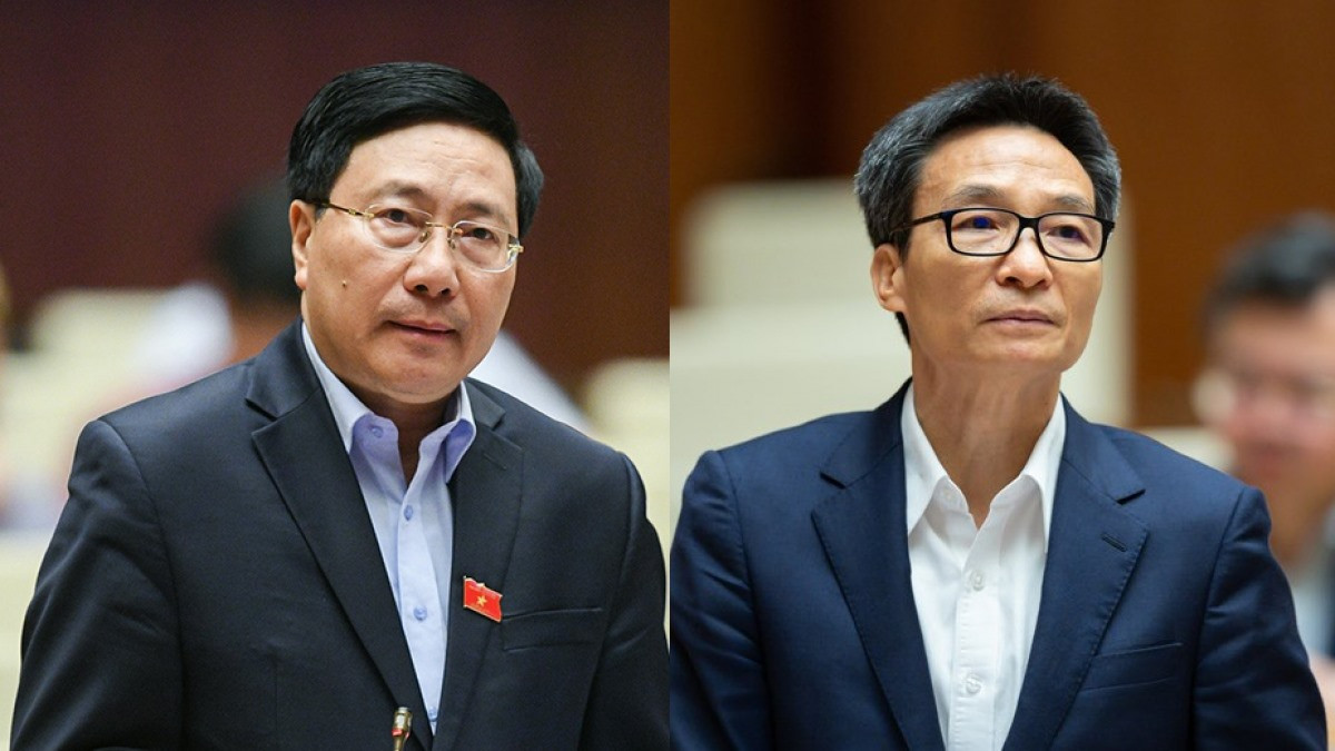 Quốc hội đã phê chuẩn đề nghị miễn nhiệm Phó Thủ tướng Phạm Bình Minh và Vũ Đức Đam