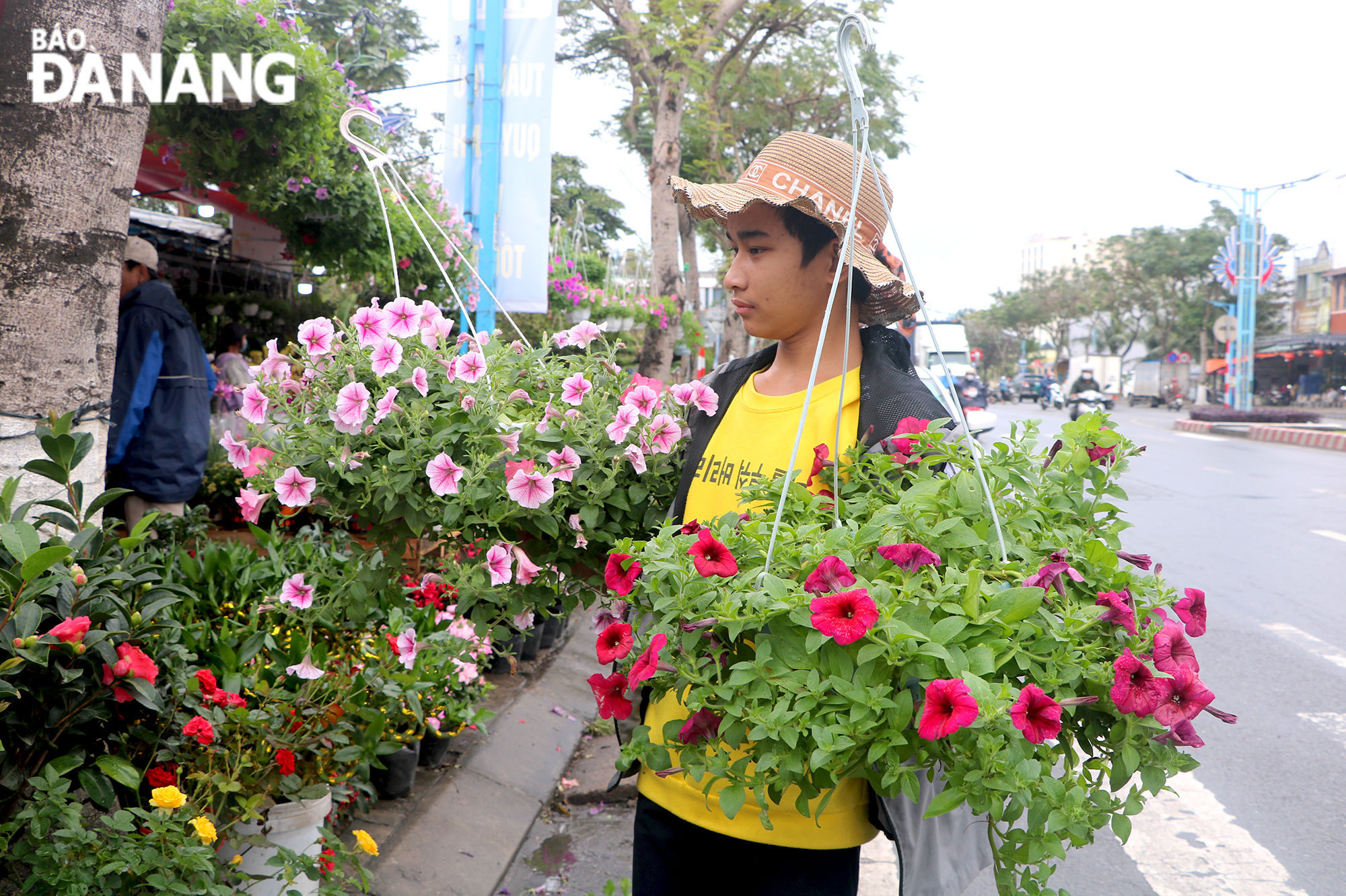 Các loại hoa liên tục được chủ các cửa hàng bổ sung để đáp ứng nhu cầu mua hoa dịp Tết của người dân.