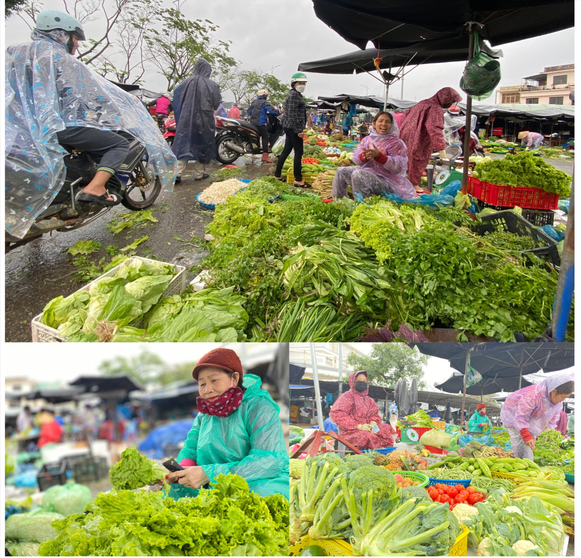 Mặt hàng rau củ ở các chợ hầu hết do người dân các huyện, thành tại Quảng Nam tự trồng.