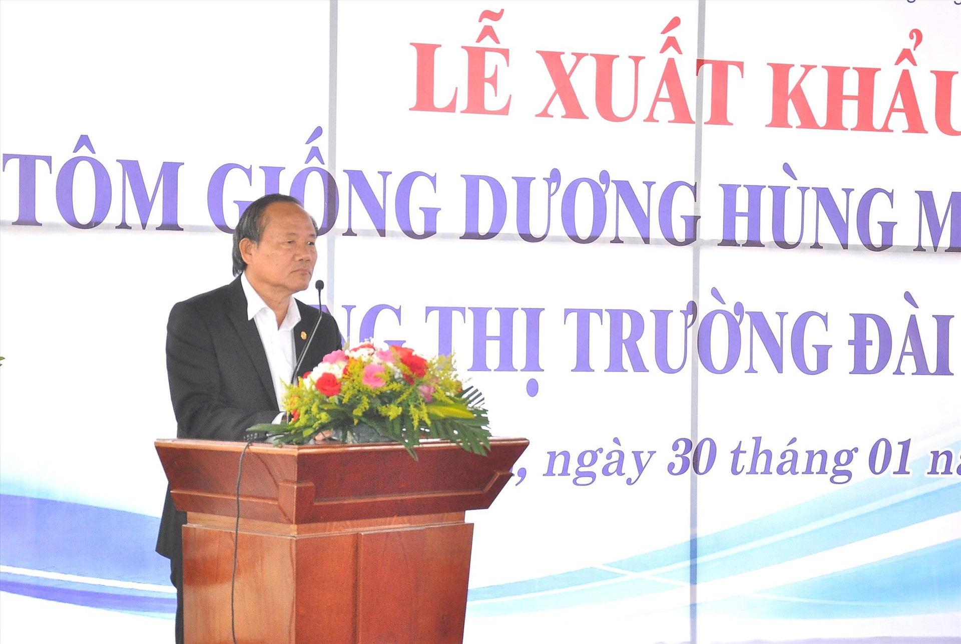 Pham Viet Tich at the ceremony