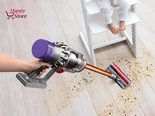 Dyson v10 absolute có khả năng làm sạch 99.97% bụi mịn 0.3 micro.