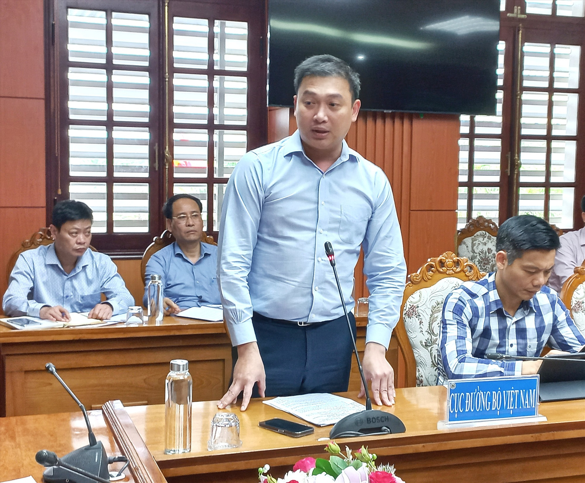 Ông Nguyễn Xuân Ảnh cảm ơn tỉnh Quảng Nam đã quan tâm phối hợp chặt chẽ trong GPMB các dự án mà đơn vị đã, đang triển khai trên địa bàn. Ảnh: CT