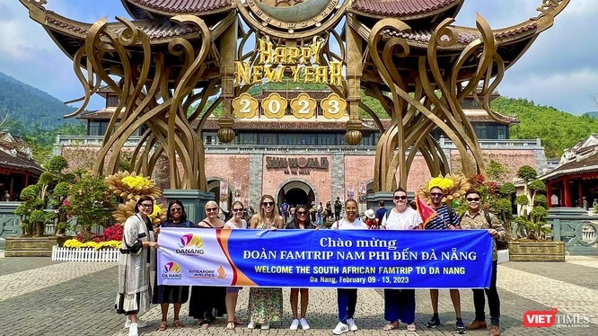 South African famtrip visitors to Ba Na Hills in Da Nang city. Photo:Viettimes