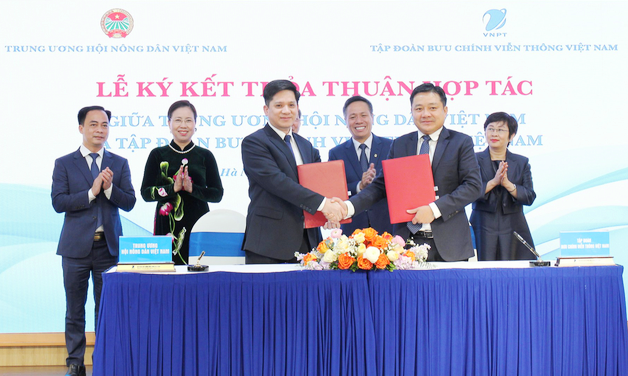 Trung ương Hội Nông dân Việt Nam và Tập đoàn Bưu chính viễn thông Việt Nam (VNPT) tổ chức hội nghị ký kết thỏa thuận hợp tác chuyển đổi số giai đoạn 2023 - 2028.