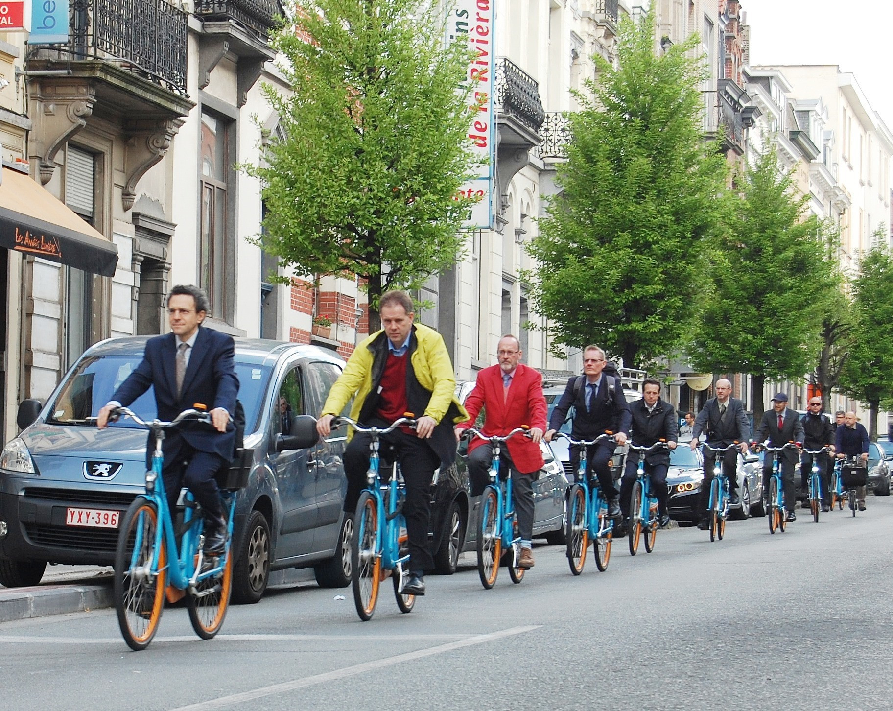 Nhiều người Bỉ đi làm hằng ngày bằng xe đạp. Ảnh: Discoveringbelgium
