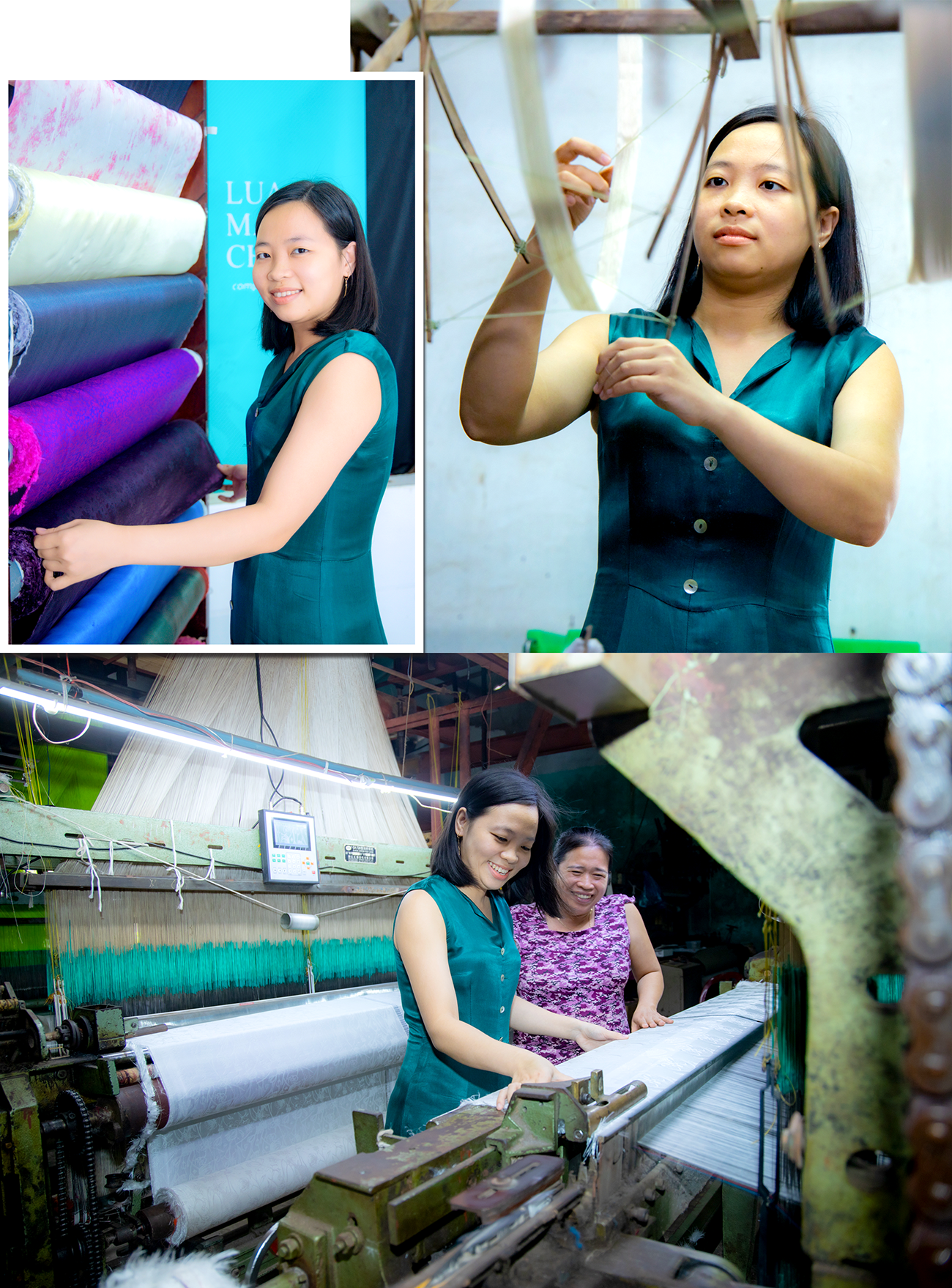 Trần Thị Yến từng bước phục dựng thương hiệu tơ lụa Mã Châu. Ảnh: XUÂN HIỀN
