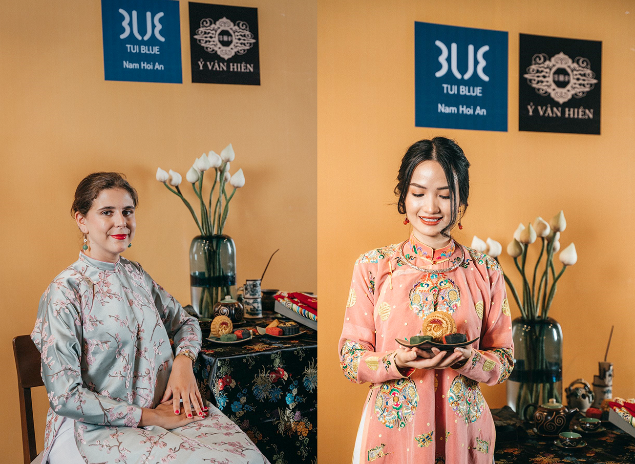 Chương trình văn hóa du lịch với chủ đề “Cổ phục Việt - nơi tương lai được kiến tạo từ quá khứ” năm 2020 chọn lụa Mã Châu cho những thiết kế truyền thống của mình. Ảnh: ĐINH TRÀ