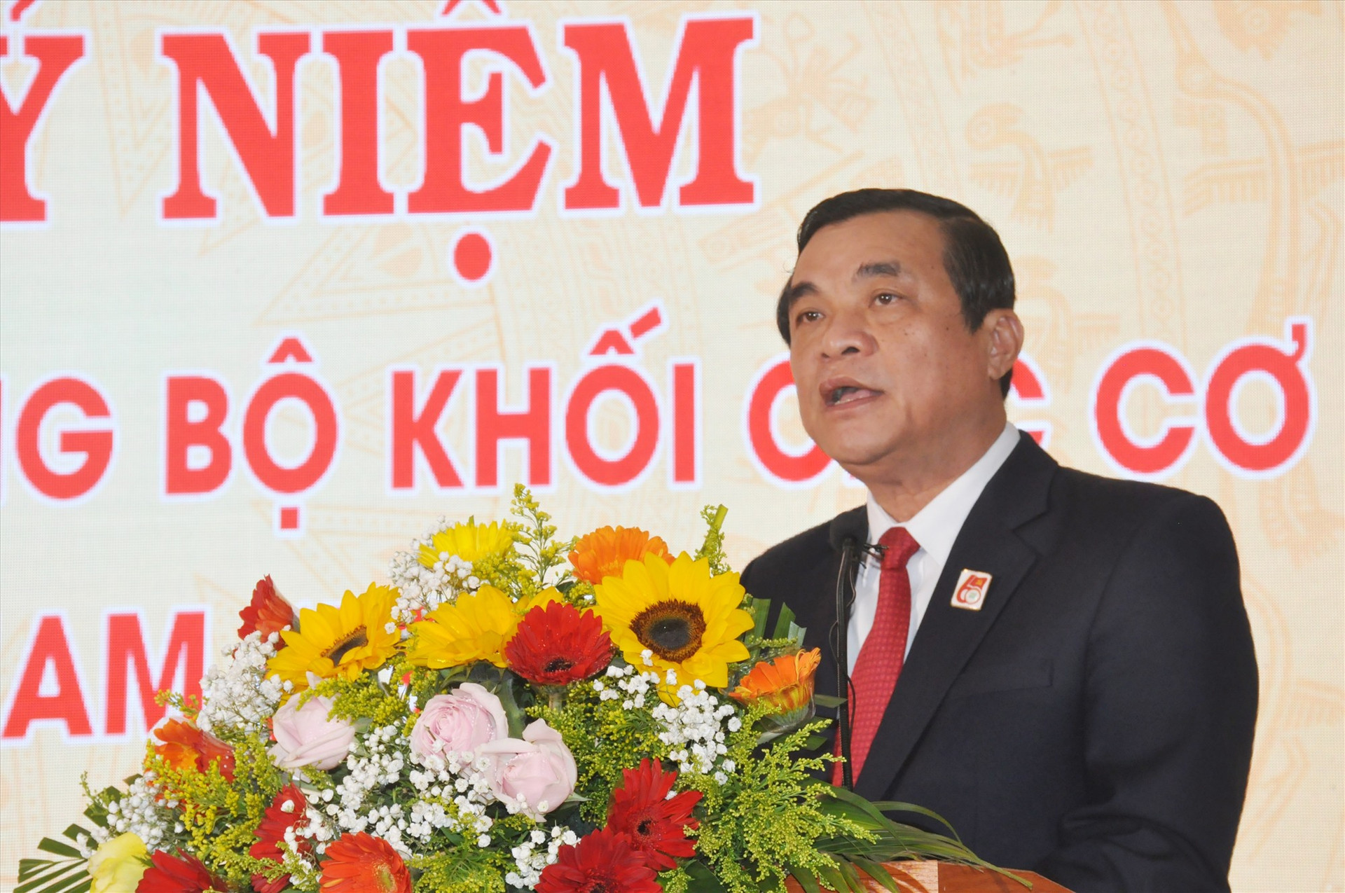 Bí thư Tỉnh ủy Phan Việt Cường phát biểu chỉ đạo tại lễ kỷ niệm. Ảnh: N.Đ