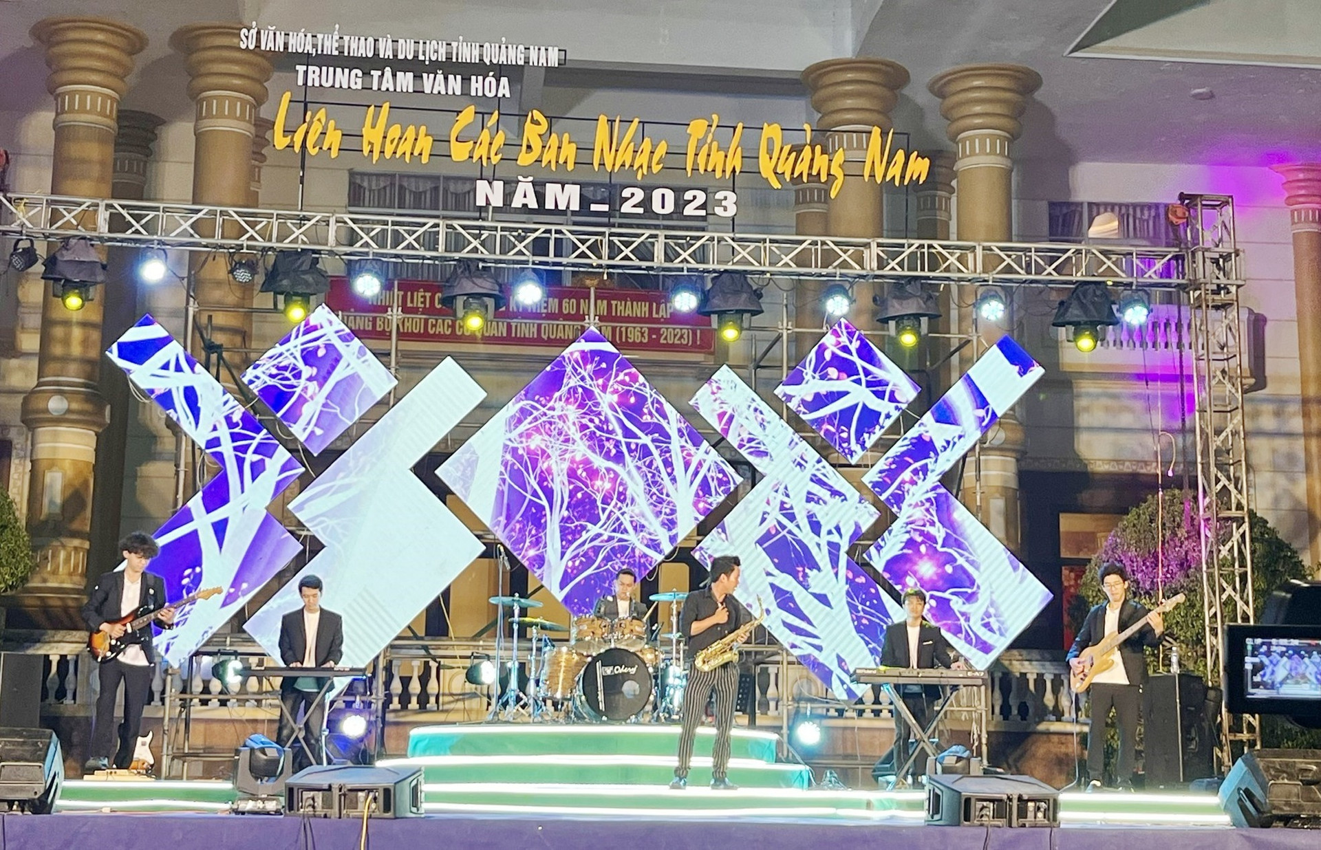 Liên hoan các ban nhạc tỉnh Quảng Nam năm 2023 thu hút 9 địa phương tham gia. Ảnh: X.H