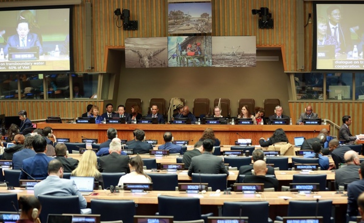 An overview of the general debate in New York on March 23. (Photo: VGP)