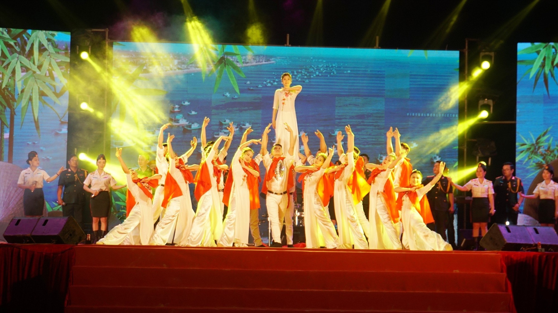 Performance art at the opening ceremony of the festival